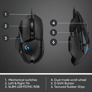 Mouse para Juegos Logitech G G502 Hero