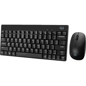Combo de Teclado y Mouse Inalámbricos Adesso Mini Negro
