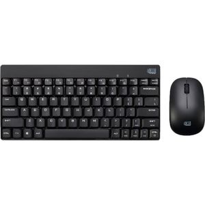 Combo de Teclado y Mouse Inalámbricos Adesso Mini Negro