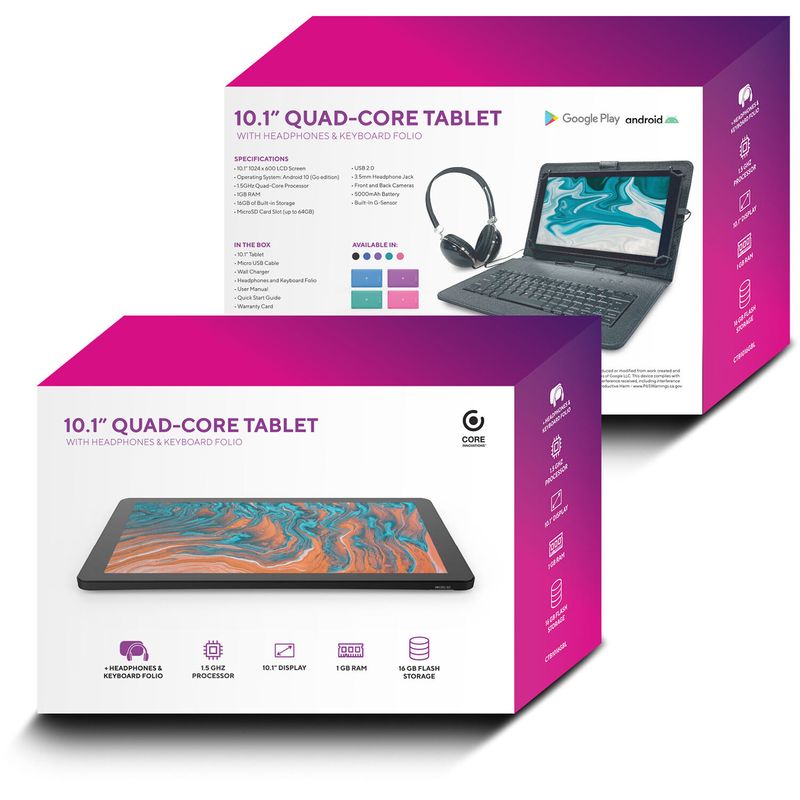 Tablet Core Innovations Ctb1016G 10.1 16Gb Negro Real Plaza