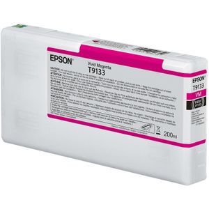 Cartucho de Tinta Epson T9133 Ultrachrome Hdx Vivid Magenta 200 Ml