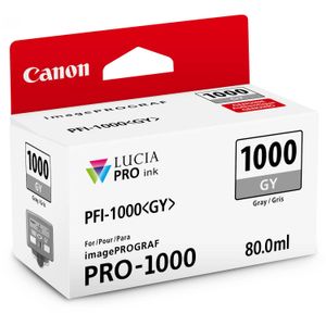 Cartucho de Tinta Gris Canon Pfi 1000 Gy Lucia Pro 80Ml
