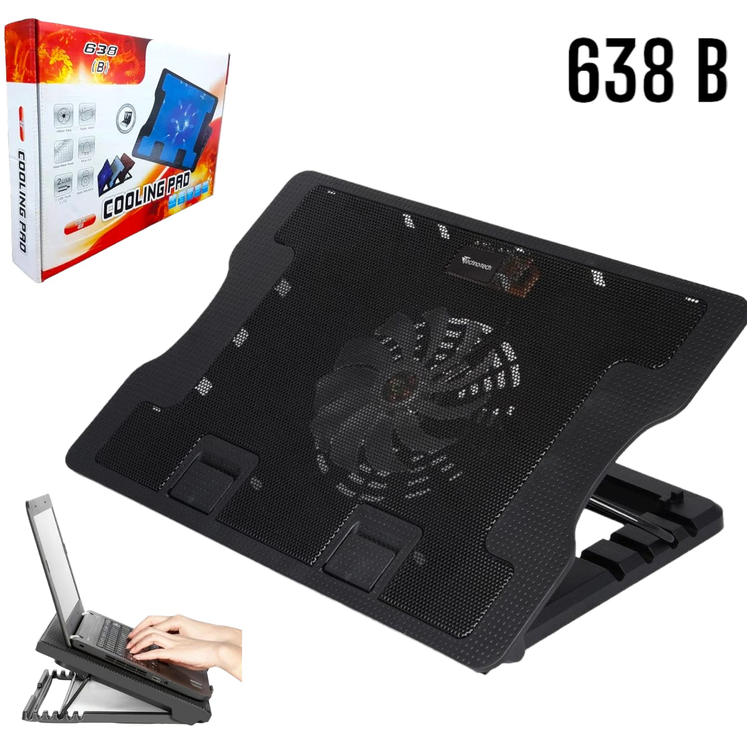 Seisa Cooler Pad Base Notebook Desde 9 Hasta 17 Eficiente Y Silencioso ...