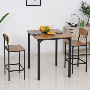 COMBO Mesa + Sillas Bar Karen Ventitas Home Caramelo y Negro