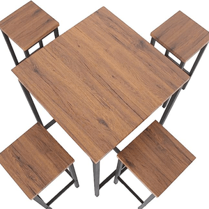 Mesa Bar + 4 Sillas Liana Ventitas Home Bellota