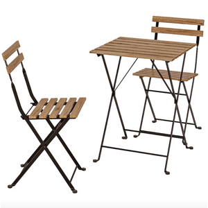 Mesa de Terraza + 2 Sillas Bianka Ventitas Home Espresso