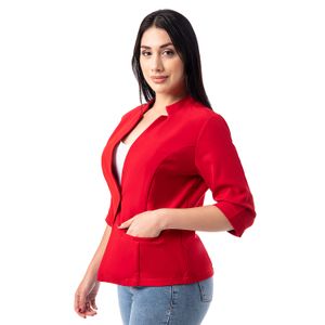 Blazer Sayri_S Popelina Stretch Mujer