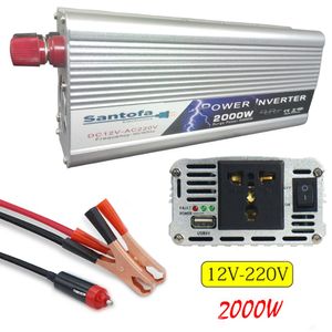 Inversor de Corriente 12v a 220v USB 2000w SANTOFA