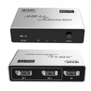 Switch Splitter DisplayPort V1.4 Bidireccional 8k NETCOM