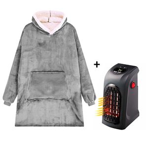 Mini Calentador Eléctico Portátil de 900w + Sudadera Grande Huggle