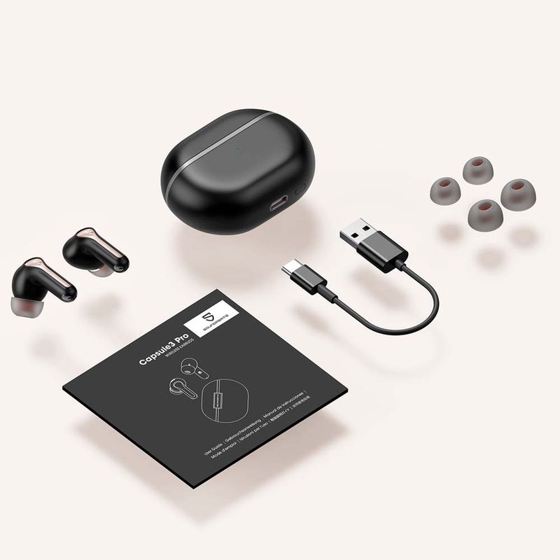 Audifonos Soundpeats Capsule 3 Pro - Negro - Real Plaza