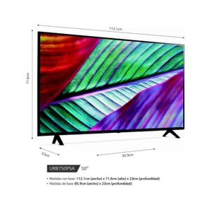 Televisor LG LED Smart TV 50" Ultra HD 4K ThinQ AI 50UR8750PSA + Rack Giratorio