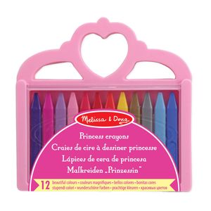 Set de Crayones de Cera Princesas 12 Unidades