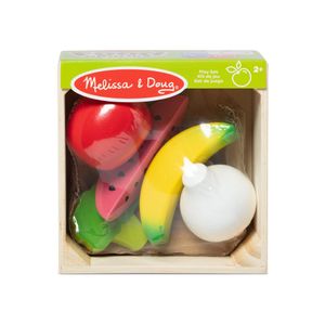 Grupo de Comida Frutas y Verduras 5 Piezas de Madera