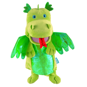 Títere de Mano Dragón Verde