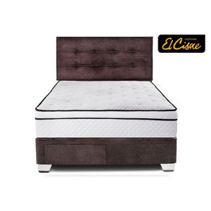 Dormitorio Dynamic Pocket 4 Cajones 2 Plazas (Cabecera + Colchón + Base)