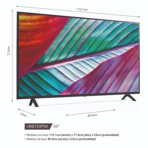 Televisor LG 50" UHD 4K SMART TV ThinQ AI 50UR8750PSA (2023)