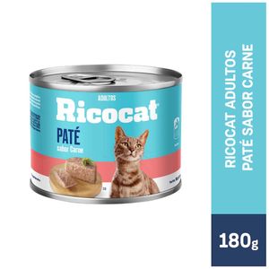 Comida para Gatos RICOCAT Adultos Carne Lata 180g