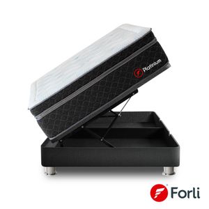 Cama Boxet Gris Platinium Queen