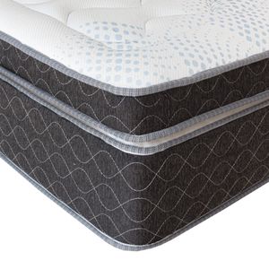 Cama Boxet Gris Platinium Queen