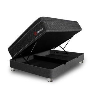 Cama Boxet Gris Platinium 2 Plazas