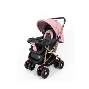 Coche Cuna Doble Acolchado FK-504 YODIE Rosado