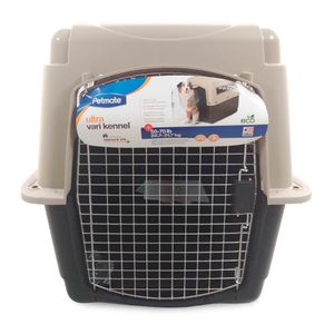 Transportador Vari Kennel Ultra Fashion Negro Crema Petmate L