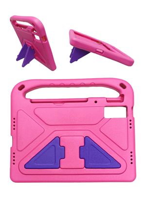 Funda de Goma con Diseño Triangulo para Tablet Xiaomi Pad 10,6 Fucsia