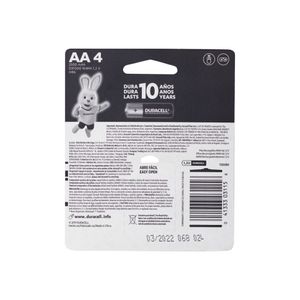Pila Recargable AA 2500mAh (4 pilas) Duracell