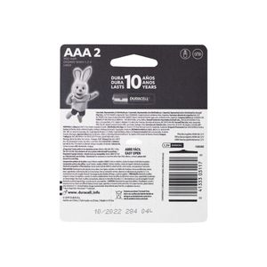 Pila Recargable AAA 900mAh (2 pilas) Duracell