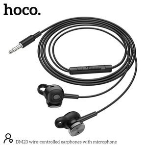 Audífono Intrauditivo Hoco DM23 Alámbrico 1,2m Negro De Calidad