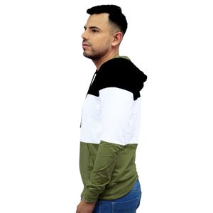 Polo Manga Larga con Capucha Luther Hombre Elenex Blanco