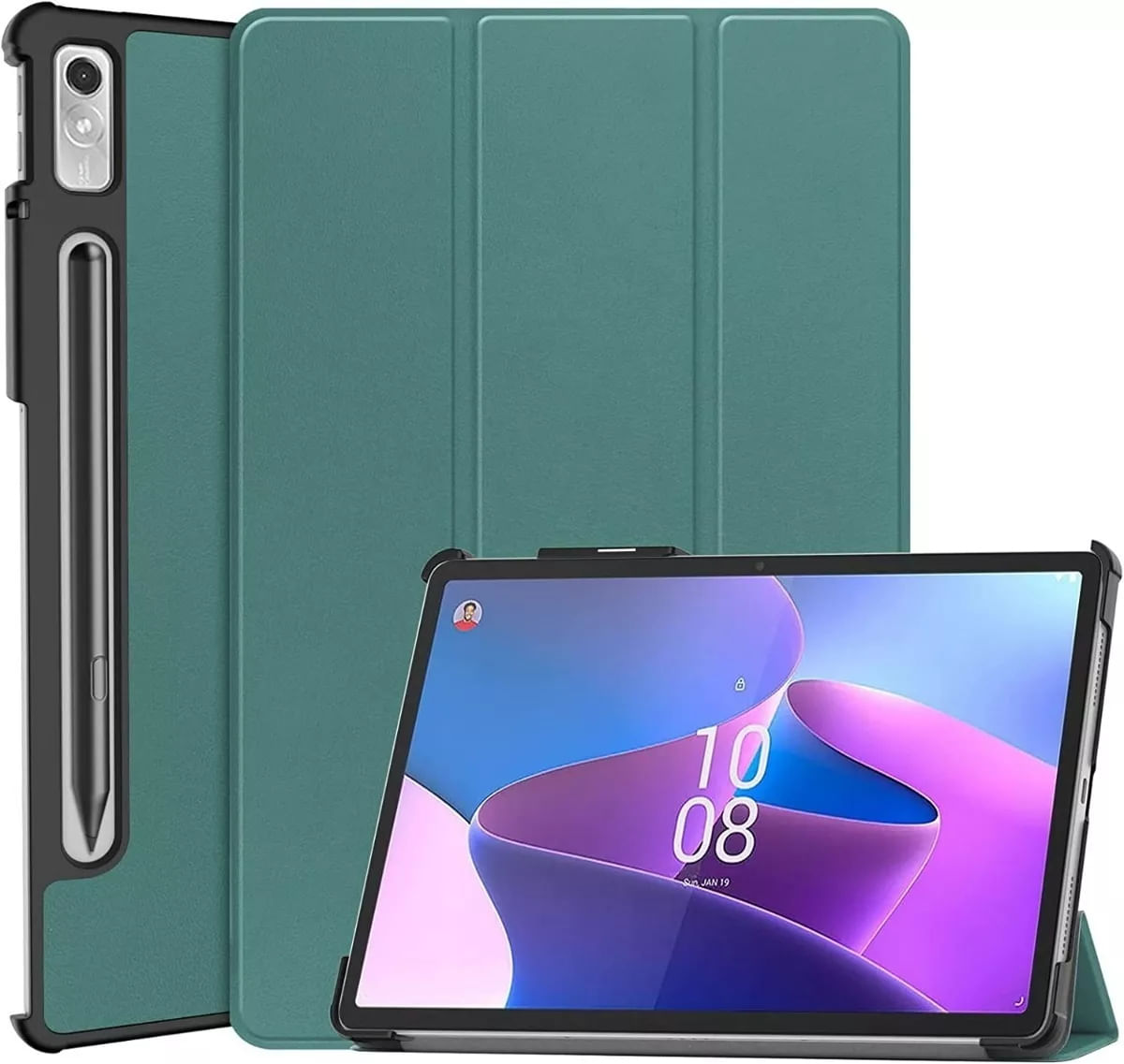 Funda Para Tablet Lenovo Tab P11 Pro 112 2da Gen 2022 Tb132fu Bookcover Verde Real Plaza 6104