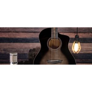 Guitarra Acústica Híbrida Washburn Bella Tono Studio S9V Gloss Charcoal Burst