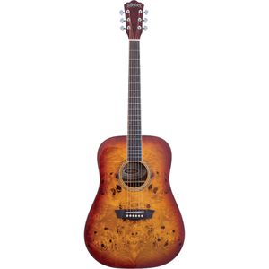 Guitarra Acústica Washburn Deep Forest Burl D Dreadnought Amber Fade