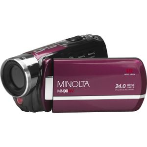 Cámara Digital de Visión Nocturna Full Hd Minolta Mn90Nv Granate