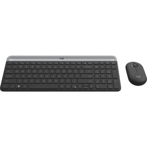 Combo de Teclado y Mouse Inalámbricos Logitech Mk470 Slim Negro