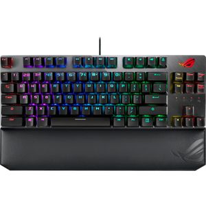 Teclado para Juegos Asus Rog Strix Scope Nx Tkl Deluxe 80 Negro y Gris Interruptores Rojos