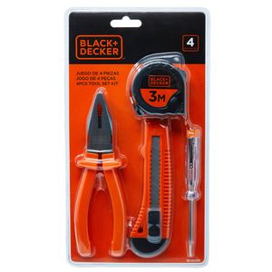 Kit de Herramientas Manuales x 4 Piezas Black + Decker BD80291-840