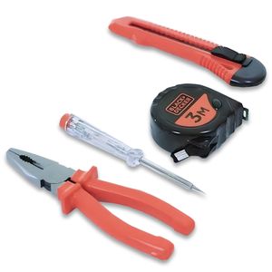 Kit de Herramientas Manuales x 4 Piezas Black + Decker BD80291-840