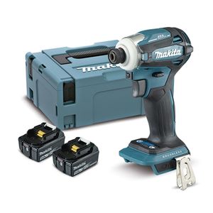 Atornillador de Impacto 1/4" 18V LXT BL 180Nm 2 Bat 5.0 Ah Makita DTD172RTJ