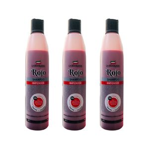 Shampoo Matizador Rojo La Brasiliana 250 Gramos 3 Unidades