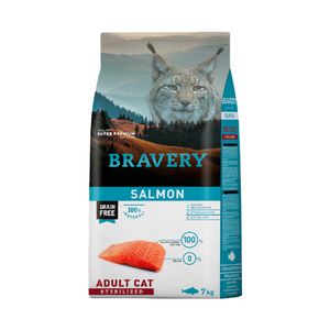 Bravery Alimento Seco Gato Adulto Esterilizado Salmón 7 Kg