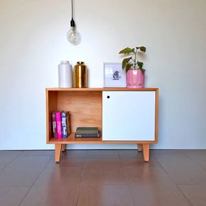 Mueble vintage multiusos 1 puerta VANILLA color Haya TU MESITA
