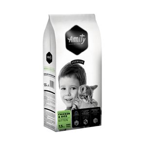 Amity Premium Alimento Seco Para Gatitos Pollo Y Arroz 1.5 Kg