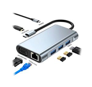 Adaptador HUB USB Seisa BYL-2111 TIPO C 7 IN 1