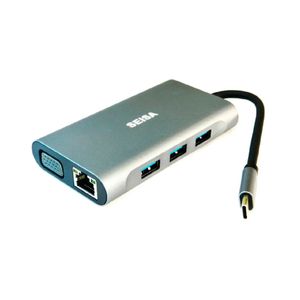 Adaptador HUB USB Seisa BYL-2111 TIPO C 7 IN 1
