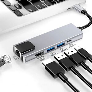 Adaptador HUB USB Seisa BYL-2007 TIPO C 5 EN 1