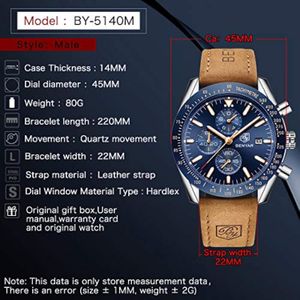 Reloj deportivo By Benyar 5140 para Hombre en Marrón