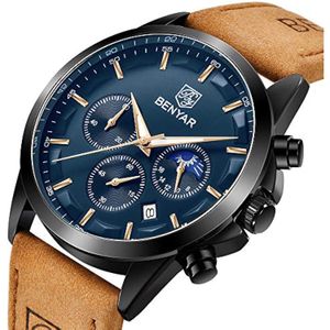 Reloj de Lujo By Benyar New-By-5160 para Hombre en Plateado